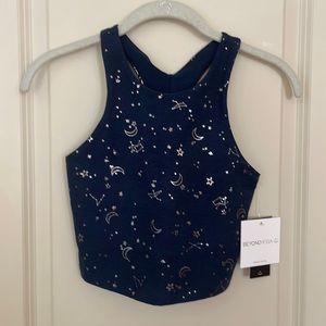 Beyond Yoga Softshine Focus Tank - Nocturnal Navy Gunmetal Constellations / XS
